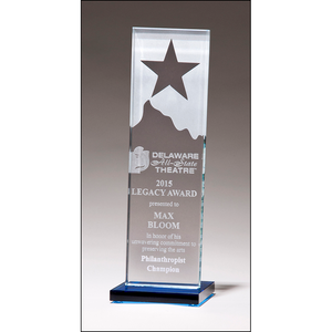 Star and Mountain Peak Glass Award