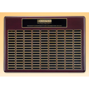 Roster Series – Perpetual Plaque with Rosewood Finish