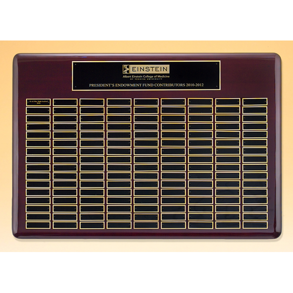 Roster Series – Perpetual Plaque with Rosewood Finish