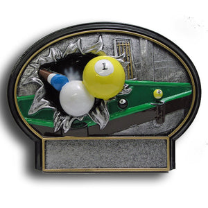 Billiards Burst Thru Resin - 7"