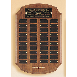 12" x 18" 40 Plate Perpetual Plaque